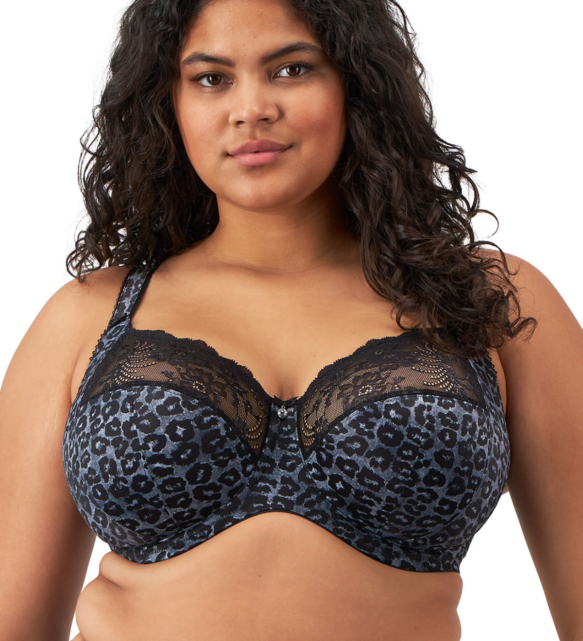 Elomi Morgan Printed Stretch Bra in Snow Leopard