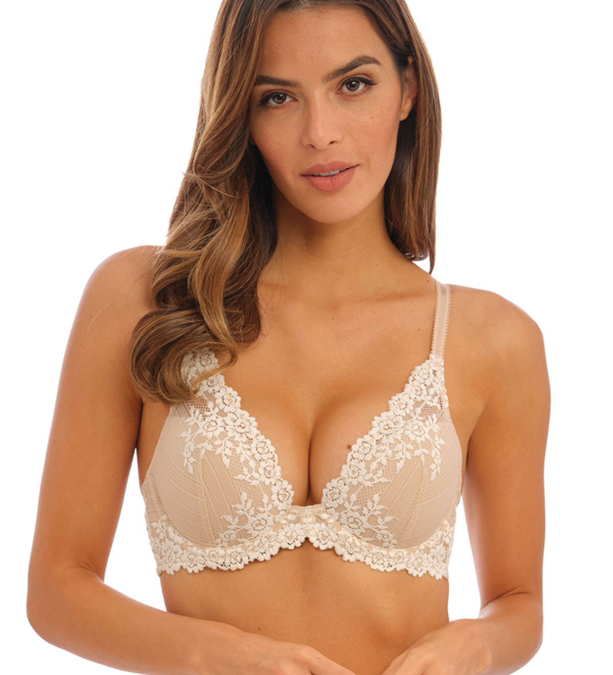 Wacoal Embrace Lace Plunge Bra Continuity Colours