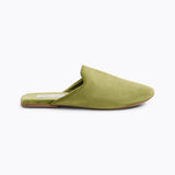 Laurence Tavernier Velvet Olive Mule