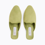 Laurence Tavernier Velvet Olive Mule