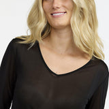 Damella Long Sleeved Silk Knit Top