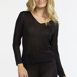 Damella Long Sleeved Silk Knit Top