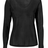 Damella Long Sleeved Silk Knit Top