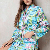 Cottonreal Caribe Flora Kimono Wrapover