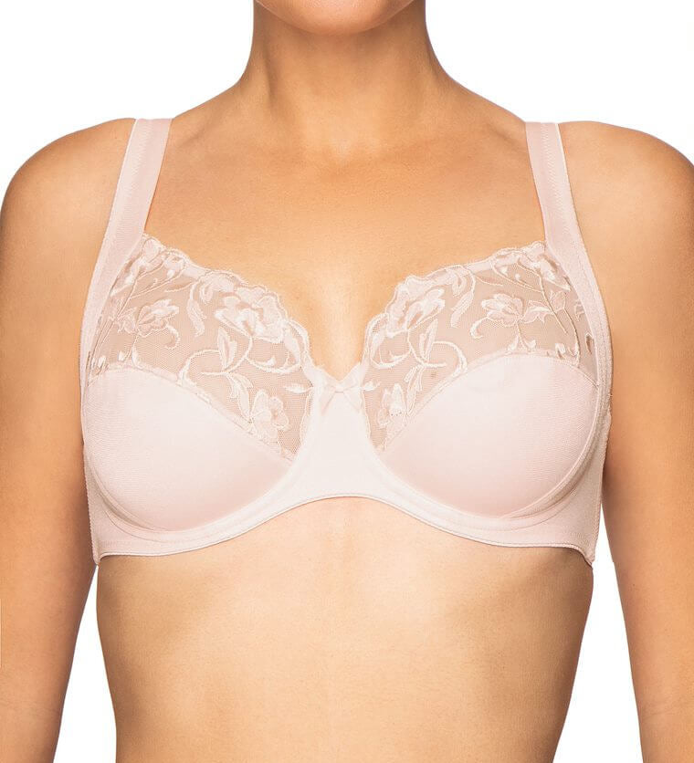 Felina Moments Underwired Full Cup Bra - Admiral Blue & Dusty Rose