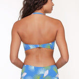 Lingadore Palm Leaf Print Bandeau Bikini Top
