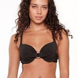 Lingadore Black Moulded Bikini Top 7201BT