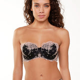 Lingadore Strapless Balconette Bra in Black & Cream