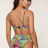 Lingadore Tropical Flower Print High Leg Bikini Brief