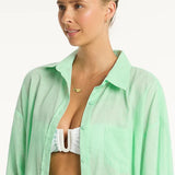 Sea Level Breeze Linen Beach Shirt