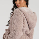 Cottonreal Sherpa Hooded Maxi Robe