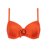 Cyell Satin Tomato Padded Underwired Bikini Top