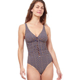 Gottex Profile Let It Be Plunge V Neck Swimsuit