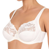 Felina Moments Underwired, Full Cup Bra - Vanilla & White