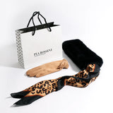 Pia Rossini Gift Box Giovanna Scarf & Laura Gloves in Camel Set