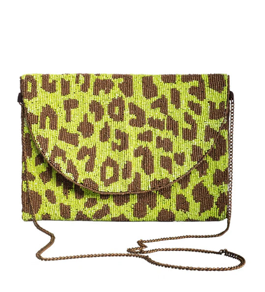 Iconique Diva Leopard Clutch Bag