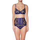 Huit Papillon Thong Back High Waisted Brief