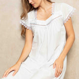 Cottonreal Rena Cap Sleeve Voile Nightdress