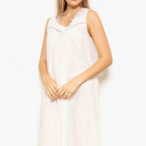 Cottonreal Reta Cotton Voile Sleeveless Nightdress