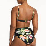 Sea Level Sundown High Waist Gathered Side Brief