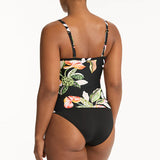 Sea Level Sundown Twist Front Tankini