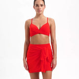 Beachlife Fiery Red Beach Skirt/Dress