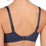 Felina Moments Underwired Full Cup Bra - Admiral Blue & Dusty Rose