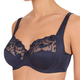 Felina Moments Underwired Full Cup Bra - Admiral Blue & Dusty Rose